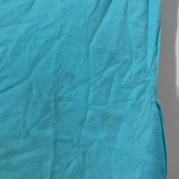 LILLY PULITZER Turquoise Blue Collared Short Sleeve Cotton Polo Shirt Dress M - Picture 12 of 16